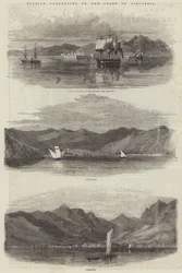 Russische forten aan de kust van Circassia